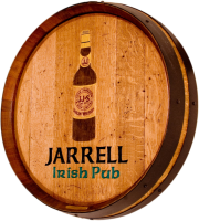 J6-Jarrel-Irish-Pub-Barrel Head-Carving   